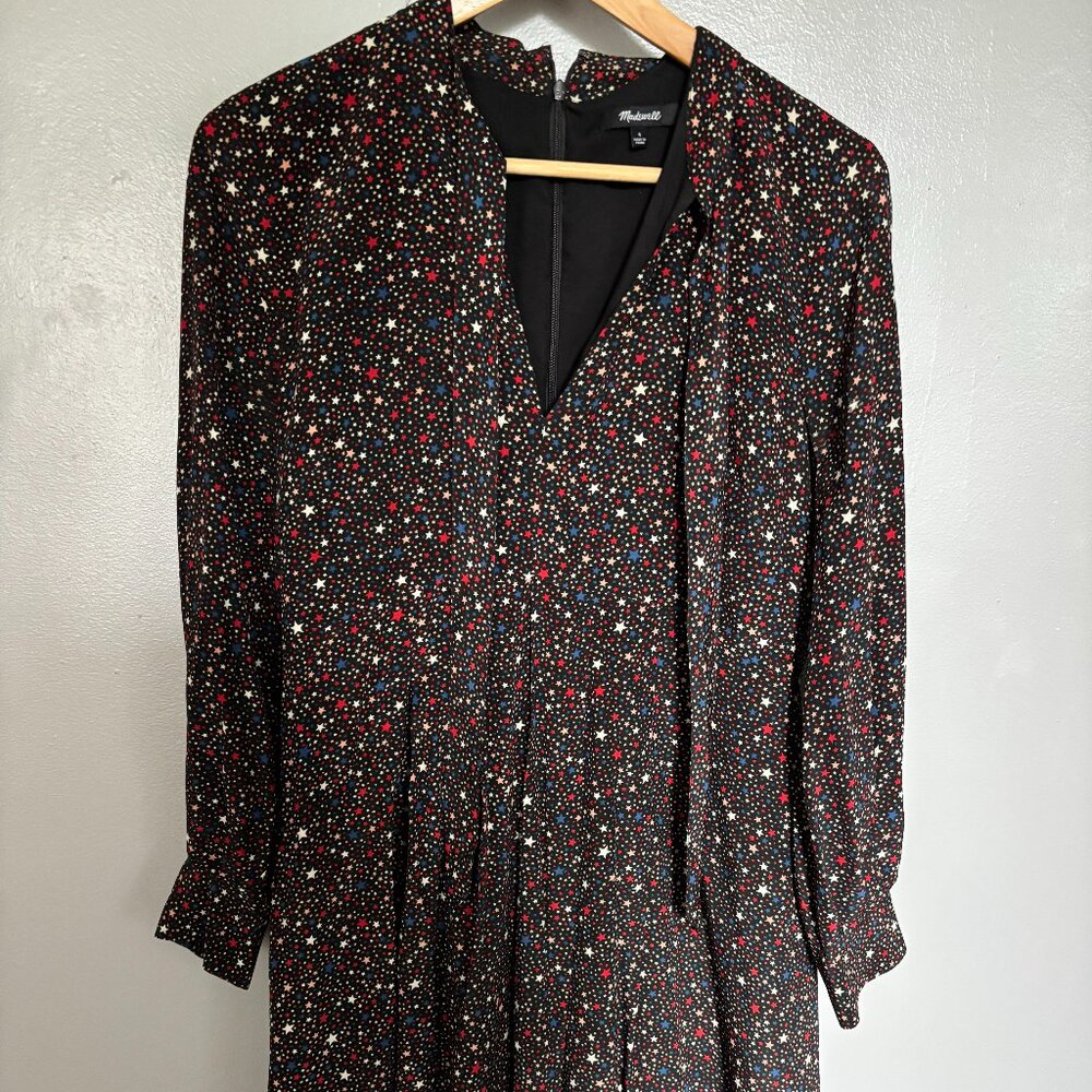 Madewell star print dress size 4